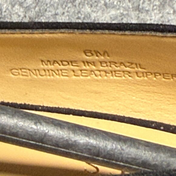 Talbots Erica 50 Pumps - Size 6 - Black Suede Pointy Toe Shoes - Made In Brazil - Picture 13 of 13